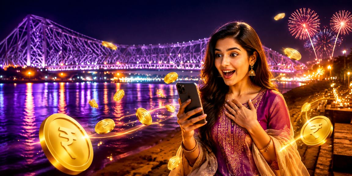 A player using a mobile phone to enjoy casino games in Kolkata